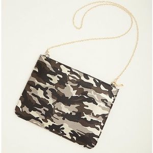 Torrid Camo Print Faux Leather Clutch Purse